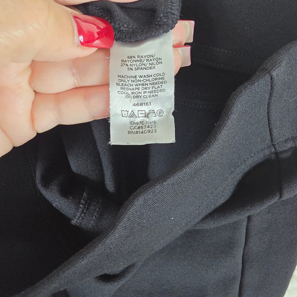 LOFT Outlet Leggings Womens Small Black Pull On Stretch Ankle‎ Pants Minimalist - Picture 4 of 10